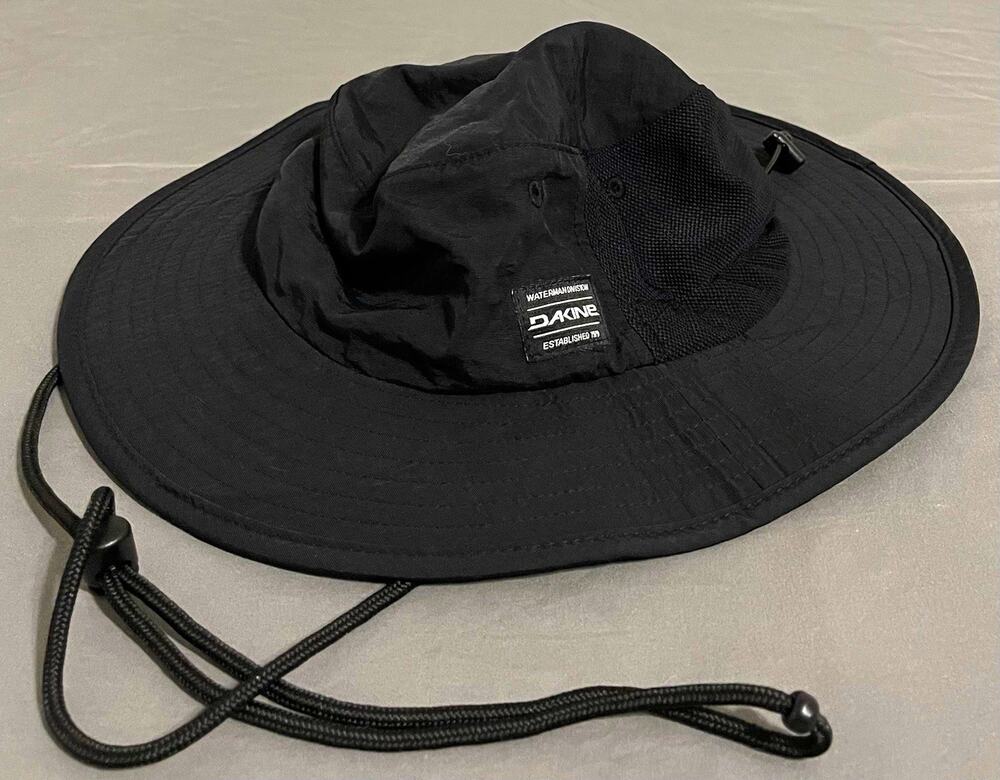 Dakine No Zone Black Surf Hat Wide Brim Floating UPF 50+ Mens Large
